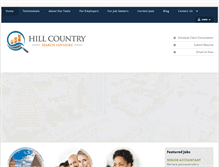 Tablet Screenshot of hcsearchadvisors.com